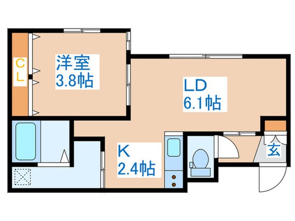 Terrace　Kasumiの物件間取画像